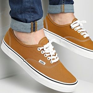 EUC Vans Authentic Golden Brown/True White Low-top Sneaker Women’s 9.0/Mens 7.5